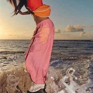 Free People Movement Baller Embroidery Pant Size Medium NWT